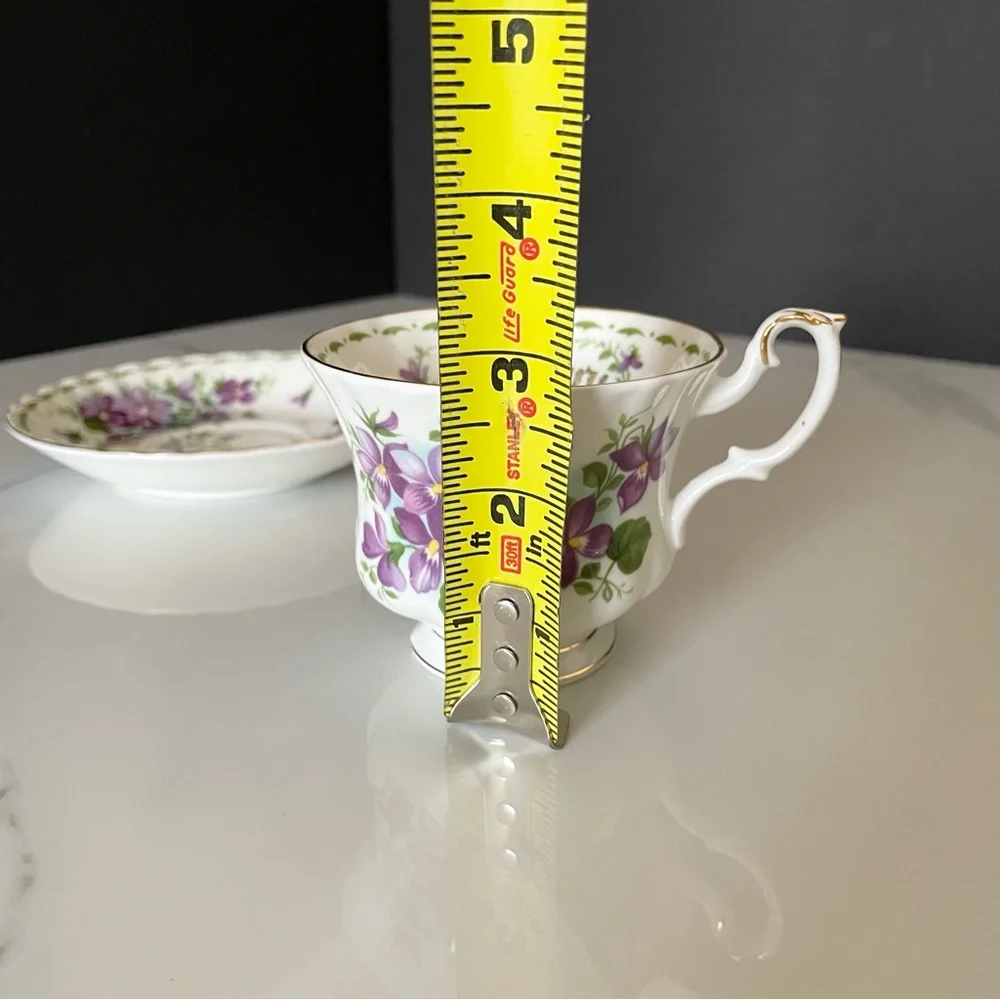 February Violets Cup & Saucer by Royal Albert